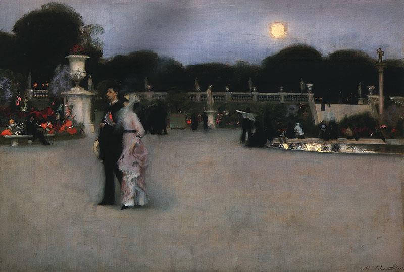 John Singer Sargent In the Luxembourg Gardens oil painting image